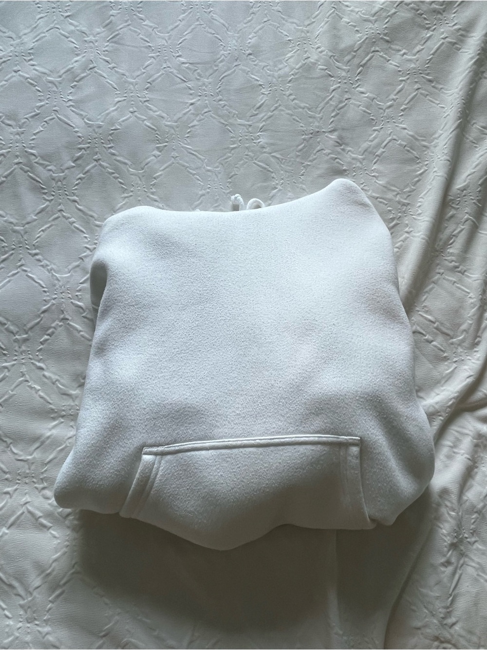 TNA White Bubble Fleece Hoodie